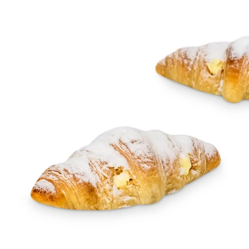 croissanty z kremem budyniowym